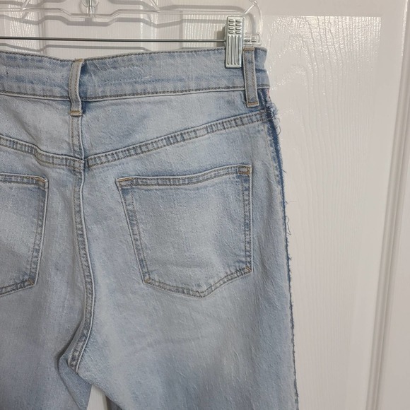 Pilcro Vintage Straight Jeans Aztec Print Stripe Light Wash Size 28 - Picture 6 of 8